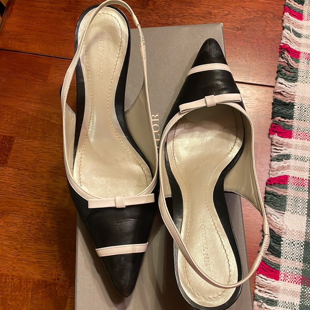 Ann Taylor shoes black / cream 61/2